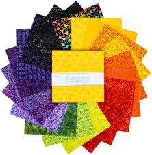 Halloween Expressions Batiks  || LAYER CAKE || 42 x 10" Squares