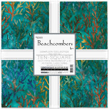 Beachcombers Batiks || LAYER CAKE || 42 x 10" Squares