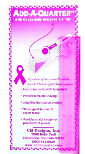 Add A-Quarter Ruler 6in - PINK