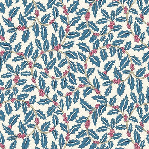 Swirling Holly C from Festive Greetings by Liberty Fabrics