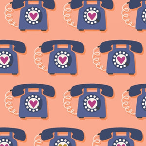 East Coast - Speed Dial - Dusty Rose Metallic Fabric for Cotton and Steel