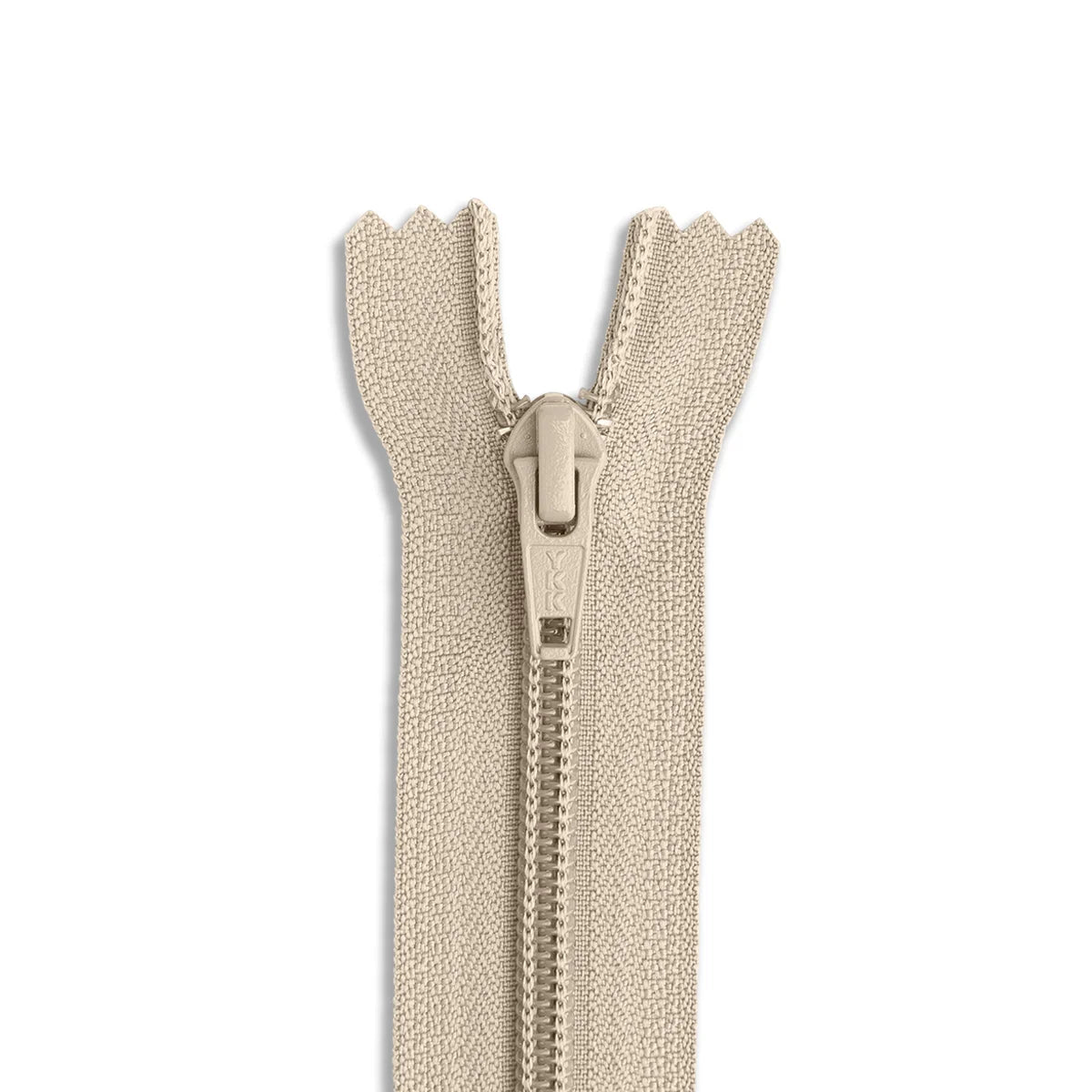YKK Close Ended Zipper in Taupe 14 YKK Close Ended Zipper in Taupe 14