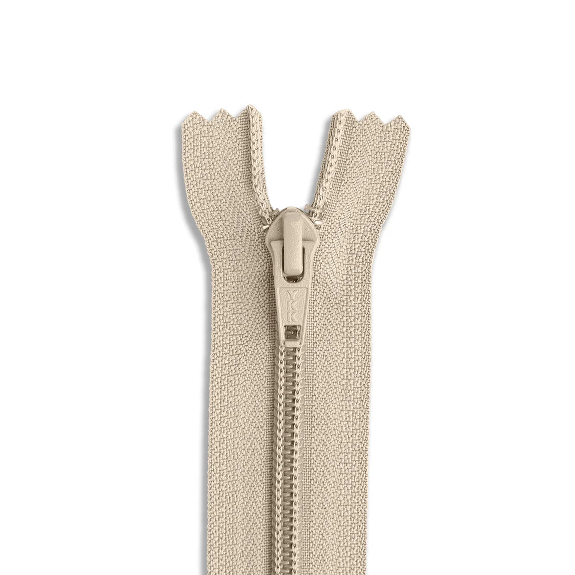YKK Close Ended Zipper in Taupe 34" (186)