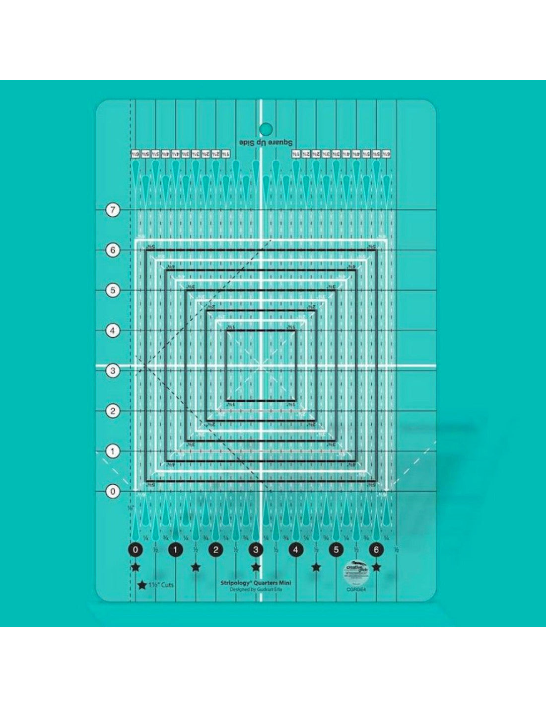 Creative Cozy Strip Ruler Creative Grids Ruler — Stripology Quarter Mini