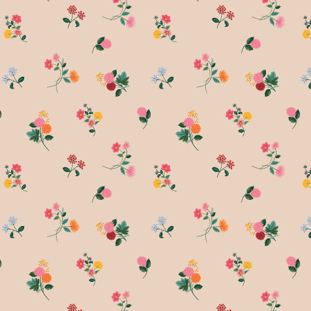 Ditsy Dahlia in Blush - Dahlia by Rifle Paper Co. for Cotton + Steel