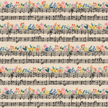 Bramble - Music Notes Cotton by Rifle Paper Co.