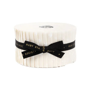 New White on Natural Starry Jelly Roll Alexia Abegg for Ruby Star Society