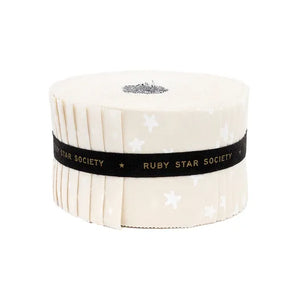 New White on Natural Starry Jelly Roll Alexia Abegg for Ruby Star Society