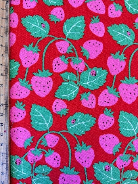 Berry Vine in Red from Sevenberry Fabrics by Robert Kaufman Fabrics, Designer Fabric