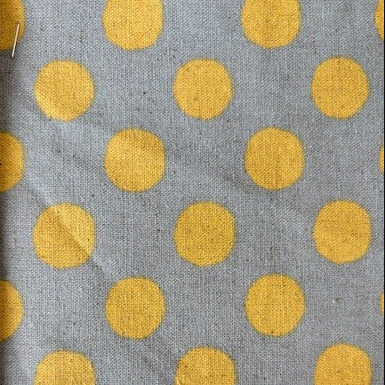 Dots in Mint/Butter || CANVAS || from Sevenberry Fabrics by Robert Kaufman Fabrics, Specialty Fabric