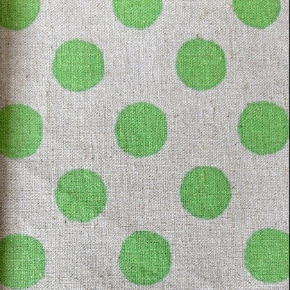 Dots in Fog/Fern || CANVAS || from Sevenberry Fabrics by Robert Kaufman Fabrics, Specialty Fabric