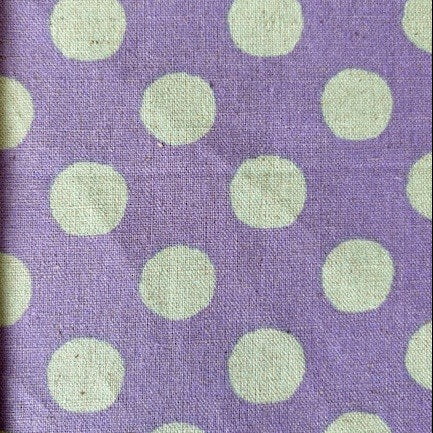 Dots in Blueberry/Mint || CANVAS || from Sevenberry Fabrics by Robert Kaufman Fabrics, Specialty Fabric