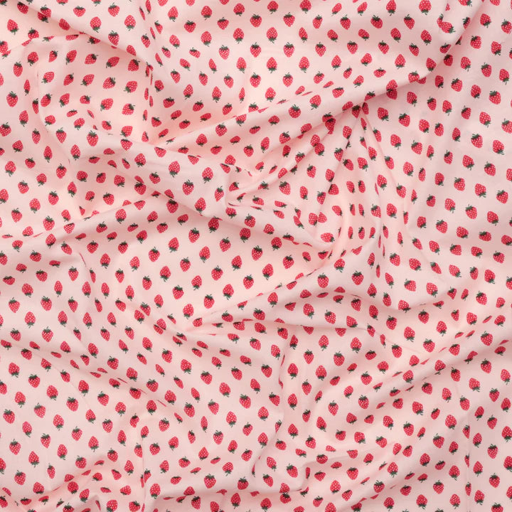 Bitty Berries in pink from Sevenberry Fabrics by Robert Kaufman Fabrics, Designer Fabric