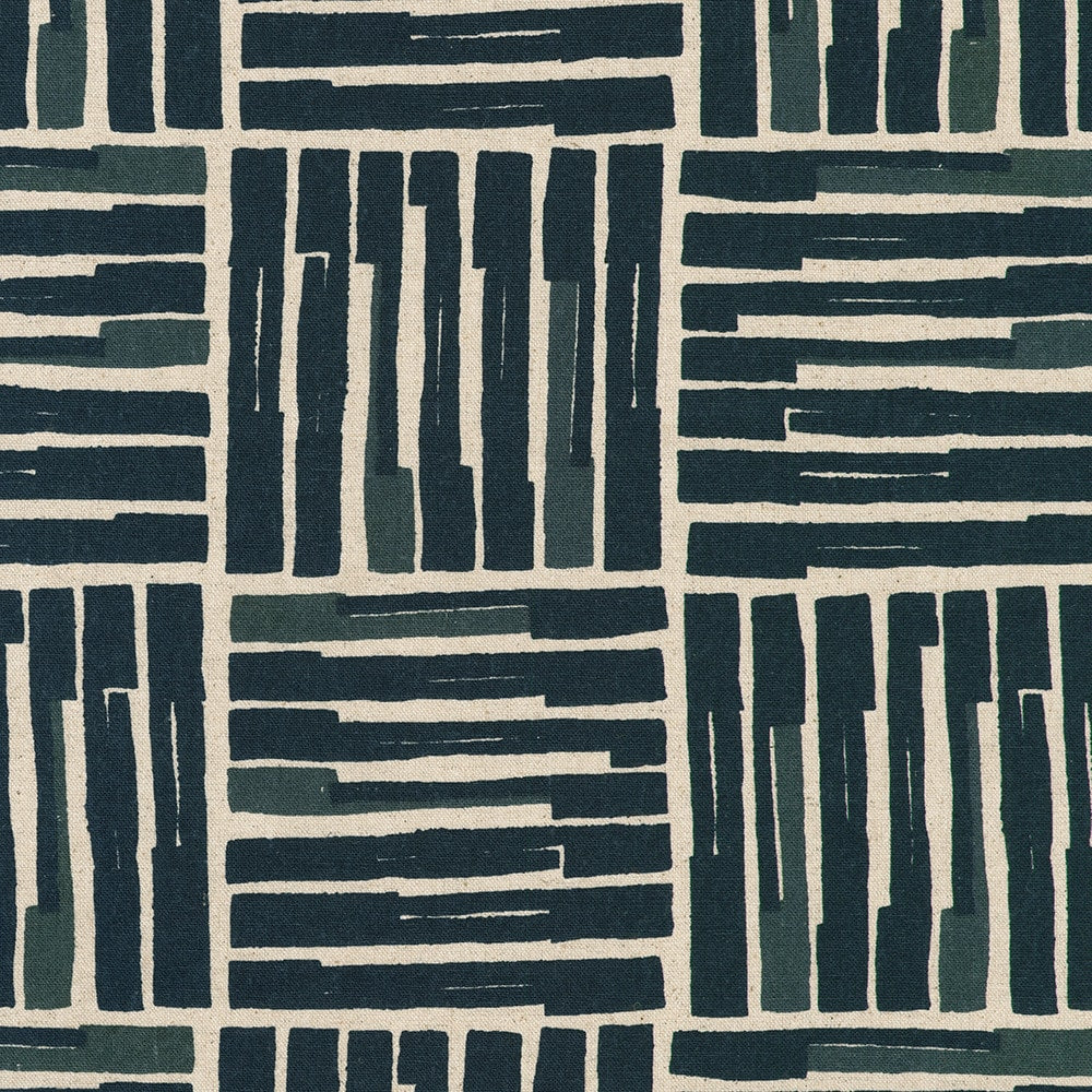 Squares in || CANVAS || Navy from Orchard Run by Anna Graham for Robert Kaufman Fabrics