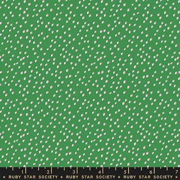 Strawberry Seeds in Broccolini/ Strawberry & Friends by Kimberly Kight of Ruby Star Society for Moda Fabrics