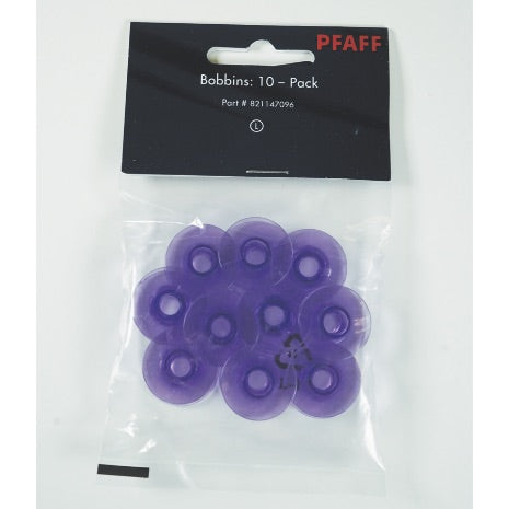 Plastic Bobbins, 10 Pack Violet