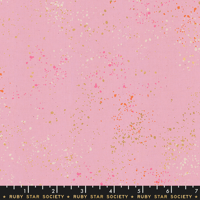 Speckled in Metallic Peony by Rashida Coleman-Hale of Ruby Star Society for Moda, Designer Fabric, Ruby Star Society, [variant_title] - Mad About Patchwork