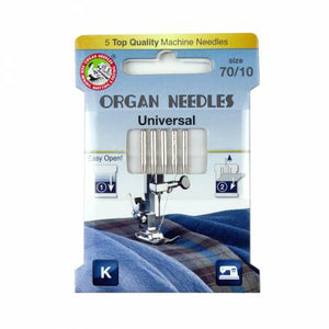 Organ Needles Universal Size 70/10 Eco Pack