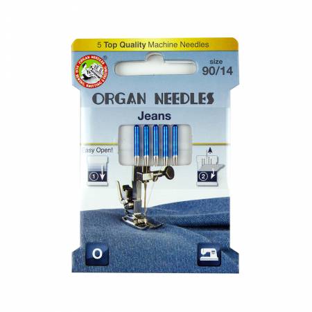 Organ Needles Jeans Size 90/14 Eco Pack