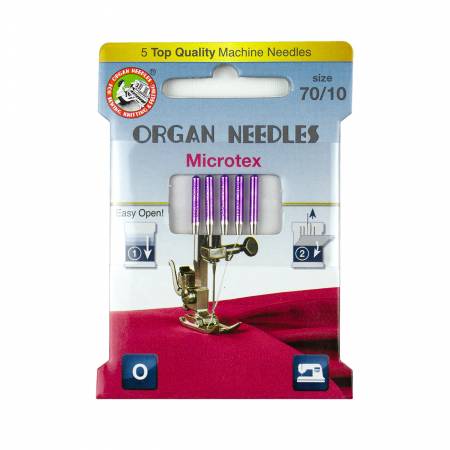 Organ Needles Microtex Size 70/10 Eco Pack