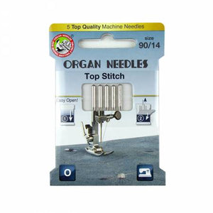 Organ Needles Top Stitch Size 90/40 Eco Pack