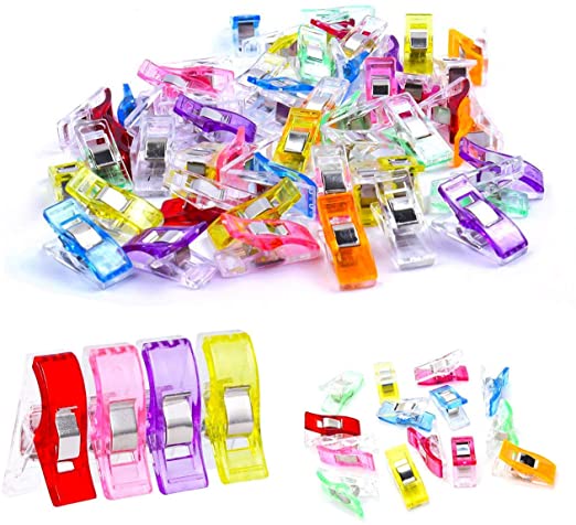 Buy Excefore Sewing Clips Pack of 100, Multicolor Fabric Clips