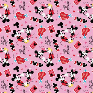 Pink Mickey Mouse Valentine Xoxo