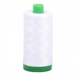 Aurifil Cotton Thread — Color 2024 White, Thread, Aurifil, 40 wt - Mad About Patchwork