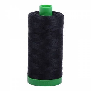 Aurifil Cotton Thread — Color 2692 Black, Thread, Aurifil, 40 wt - Mad About Patchwork