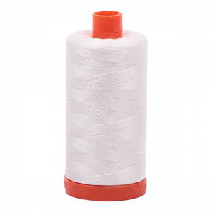 Aurifil Thread - Cotton Thread Solid 50wt -  Chalk - 2026, Thread, Aurifil, [variant_title] - Mad About Patchwork