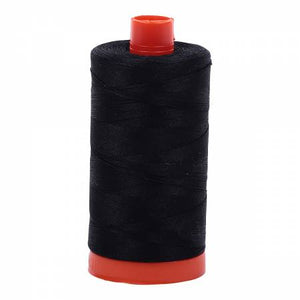 Aurifil Cotton Thread — Color 2692 Black, Thread, Aurifil, 50 wt - Mad About Patchwork