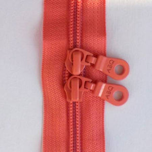 Bag Zipper in Sugar Coral, Zipper, Among Brenda's Quilts, 30" - Mad About Patchwork