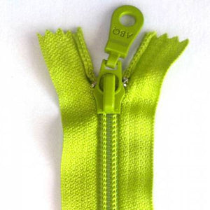 Bag Zipper in Lime Green, Zipper, Among Brenda's Quilts, 14" - Mad About Patchwork