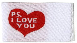 P.S I love you - Quilt Labels/Tags  6 pk, Fun Stuff, Riley Blake Designs, [variant_title] - Mad About Patchwork