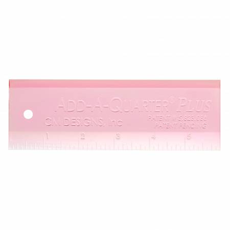 Add A-Quarter Ruler 6in Plus - PINK, Ruler, CM Designs, [variant_title] - Mad About Patchwork