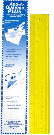 Add A-Quarter Ruler 12in Plus, Ruler, CM Designs, [variant_title] - Mad About Patchwork