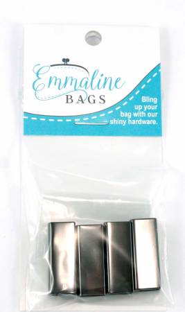 Strap End Caps - Rectangle (1 inch) - 4 per pack