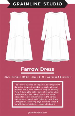 Grainline Studio's - Farrow Dress (0-18)