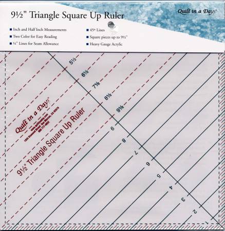 HST (Half Square Triangle) Square Up Ruler 9 1/2in, Ruler, Creative Grids, [variant_title] - Mad About Patchwork