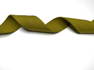 Olive - 100% Cotton Strap / Webbing