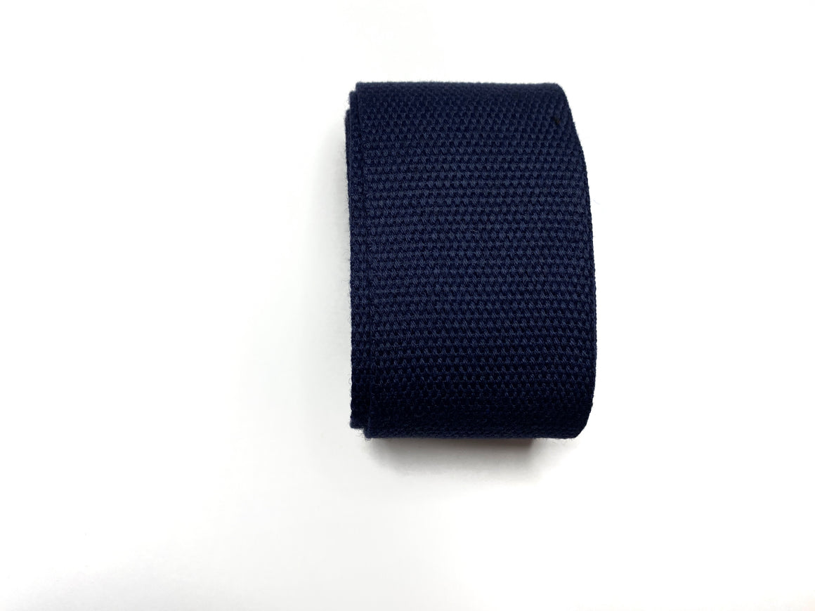 Navy - 100% Cotton Strap / Webbing