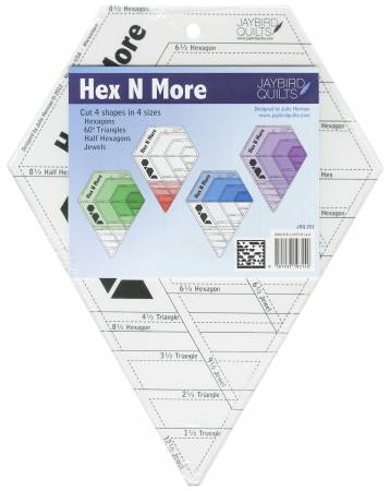 Hex N More Ruler, Notion, Jay Bird Quilts, [variant_title] - Mad About Patchwork