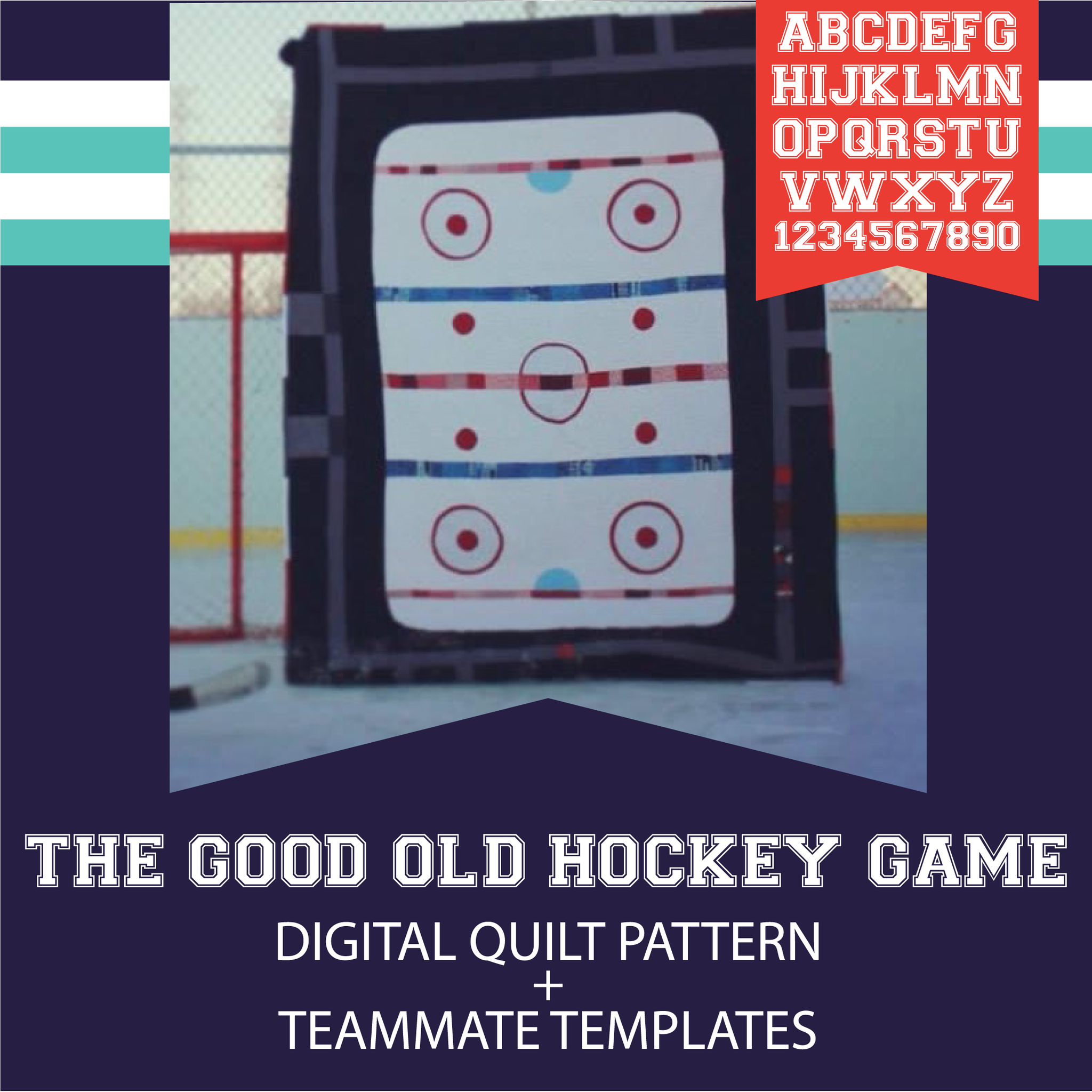 Good Old Hockey Game - Digital PDF Pattern + Teammate Templates Add-On, Pattern, Mad About Patchwork, [variant_title] - Mad About Patchwork