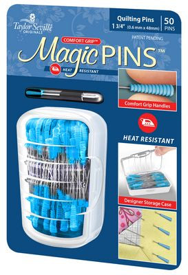 Magic Pins Regular Quilting 1.75 in 100 pins, Notion, Taylor Sewing, [variant_title] - Mad About Patchwork