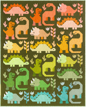 Elizabeth Hartman - Dinosaurs Kit - Large Quilt 69" x 85", Kit, Elizabeth Hartman, [variant_title] - Mad About Patchwork