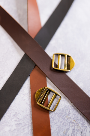Leather Strap 1" x 54" - Medium/Dark Brown