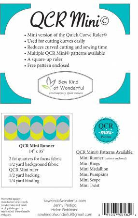 Mini Quick Curve Ruler, Ruler, Sew Kind of Wonderful, [variant_title] - Mad About Patchwork