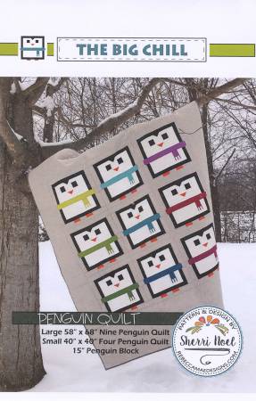 Big Chill Penguin Quilt by Rebbeca Mae Designs + Add on Hats Pattern, Pattern, Rebecca Mae Designs, [variant_title] - Mad About Patchwork