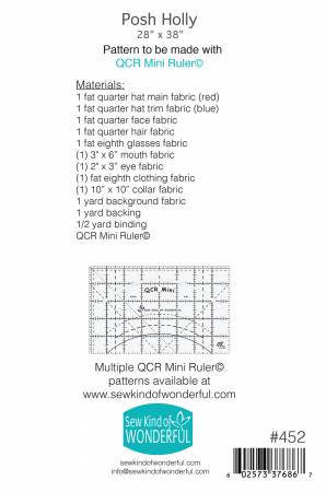 Posh Holly - Mrs Claus - Sew Kind of Wonderful, Pattern, Sew Kind of Wonderful, [variant_title] - Mad About Patchwork