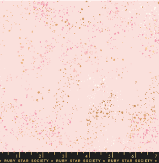 Speckled in Pale Pink Metallic by Rashida Coleman-Hale of Ruby Star Society for Moda, Designer Fabric, Ruby Star Society, [variant_title] - Mad About Patchwork